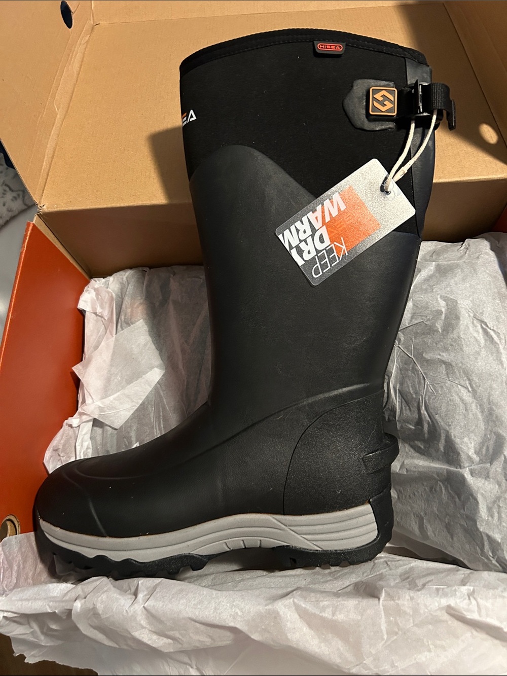 Men's Hisea Black Waterproof Boots